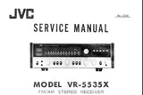 JVC VR-5535X FM AM STEREO RECEIVER  INC SCHEM DIAG PCB'S AND PARTS LIST 22 PAGES ENG