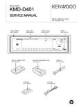KENWOOD KMD-D401 3 MD CHANGER SERVICE MANUAL INC BLK DIAG PCBS SCHEM DIAGS AND PARTS LIST 24 PAGES ENG