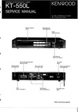 KENWOOD KT-550L STEREO SYNTHESIZER TUNER SERVICE MANUAL INC BLK DIAG PCBS SCHEM DIAG AND PARTS LIST 21 PAGES ENG