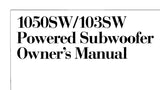 KENWOOD 103SW 1050SW POWERED SUBWOOFER OWNER'S MANUAL INC CONN DIAGS 12 PAGES ENG