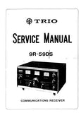 KENWOOD 9R-59D 9R-59DS TRIO ALL BAND COMMUNICATIONS RECEIVER SERVICE MANUAL INC BLK DIAG PCB'S SCHEM DIAG AND PARTS LIST 21 PAGES ENG