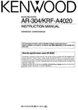 KENWOOD AR-304 KRF-4020 AUDIO RECEIVER INSTRUCTION MANUAL INC CONN DIAGS AND TRSHOOT GUIDE 16 PAGES ENG