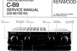 KENWOOD C-B9 STEREO PREAMPLIFIER TUNER SERVICE MANUAL INC BLK DIAG WIRING DIAG PCBS SCHEM DIAGS AND PARTS LIST 28 PAGES ENG