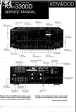 KENWOOD KA-3300D DIGITAL INTEGRATED AMPLIFIER SERVICE MANUAL INC BLK AND LEVEL DIAG PCBS SCHEM DIAGS AND PARTS LIST 38 PAGES ENG