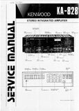 KENWOOD KA-828 STEREO INTEGRATED AMPLIFIER SERVICE MANUAL INC BLK AND LEVEL DIAG PCBS SCHEM DIAGS AND PARTS LIST 13 PAGES ENG