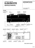 KENWOOD KA-894 KA-994 KA-V3700 INTEGRATED AV AMPLIFIER SERVICE MANUAL INC BLK DIAG PCBS SCHEM DIAG AND PARTS LIST 38 PAGES ENG