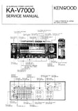 KENWOOD KA-V7000 AV SURROUND STEREO AMPLIFIER SERVICE MANUAL INC BLK DIAG PCBS SCHEM DIAGS AND PARTS LIST 38 PAGES ENG