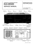 KENWOOD KA-V8500 INTEGRATED AV SURROUND AMPLIFIER SERVICE MANUAL INC BLK DIAG WIRING DIAG PCBS SCHEM DIAGS AND PARTS LIST 51 PAGES ENG
