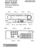 KENWOOD KAF-S500 DIGITAL SURROUND AMPLIFIER SERVICE MANUAL INC PCBS SCHEM DIAG AND PARTS LIST 19 PAGES ENG