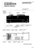 KENWOOD KAV-3700 KA-894 KA-994 INTEGRATED AV AMPLIFIER SERVICE MANUAL INC BLK DIAG WIRING DIAG PCBS SCHEM DIAGS AND PARTS LIST 38 PAGES ENG