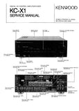 KENWOOD KC-X1 DIGITAL AV CONTROL AMPLIFIER TUNER SERVICE MANUAL INC BLK DIAG PCBS SCHEM DIAGS AND PARTS LIST 49 PAGES ENG