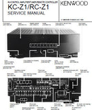 KENWOOD KC-Z1 AV CONTROL AMPLIFIER TUNER SERVICE MANUAL INC BLK DIAG WIRING DIAG PCBS SCHEM DIAGS AND PARTS LIST 53 PAGES ENG
