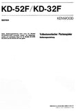 KENWOOD KD-32F KD-52F VOLLAUTOMATISCHER PLATTENSPIELER BEDIENUNGSANLEITUNG 11 SEITE DEUTSCH