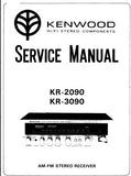 KENWOOD KR-2090 KR-3090 AM FM STEREO RECEIVER SERVICE MANUAL INC BLK AND LEVEL DIAGS PCBS SCHEM DIAGS AND PARTS LIST 20 PAGES ENG