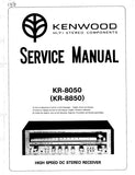 KENWOOD KR-8050 KR-8850 HIGH SPEED DC STEREO RECEIVER SERVICE MANUAL INC BLK DIAG PCBS SCHEM DIAG AND PARTS LIST 22 PAGES ENG