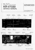 KENWOOD KR-V7030 AV STEREO RECEIVER SERVICE MANUAL INC BLK DIAG WIRING DIAG PCBS SCHEM DIAGS AND PARTS LIST 35 PAGES ENG
