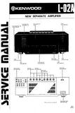 KENWOOD L-02A NEW SEPARATE AMPLIFIER SERVICE MANUAL INC BLK DIAG PCBS SCHEM DIAG AND PARTS LIST 43 PAGES ENG