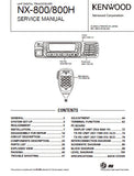 KENWOOD NX-800 NX-800H UHF DIGITAL TRANSCEIVER SERVICE MANUAL INC BLK DIAGS PCBS SCHEM DIAGS AND PARTS LIST 109 PAGES ENG