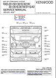KENWOOD RXD-251 RXD-A3 RXD-371S RXD-351W RXD-351E RXD-351 RXD-301W RXD-301E RXD-301 MINI HIFI COMPONENT SYSTEM SERVICE MANUAL INC BLK DIAG WIRING DIAG PCBS SCHEM DIAGS AND PARTS LIST 42 PAGES ENG