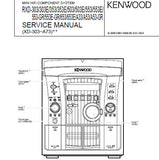 KENWOOD RXD-A33 RXD-303 RXD-303E RXD-353 RXD-353E RXD-503 RXD-503E RXD-553 RXD-553E RXD-553-GR RXD-E-GR RXD-653 RXD-653E RXD-A53 RXD-A53-GR MINI HIFI COMPONENT SYSTEM SERVICE MANUAL INC BLK DIAG WIRING DIAG PCB'S SCHEM DIAGS AND PARTS LIST 36 PAGES ENG