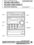 KENWOOD RXD-M55-H RXD-M55-N RXD-M55-S RXD-M55E-H RXD-M55E-N RXD-M55E-S MICRO HIFI COMPONENT SYSTEM SERVICE MANUAL INC BLK DIAG PCBS SCHEM DIAGS AND PARTS LIST 37 PAGES ENG