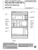 KENWOOD RXD-M57MP-H RXD-M57MP-S COMPACT HIFI COMPONENT SYSTEM SERVICE MANUAL INC PCBS SCHEM DIAGS AND PARTS LIST 22 PAGES ENG