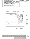 KENWOOD RXD-NV-301 RXD-NV-301E RXD-NV701 RXD-NV701E HIFI COMPONENT SYSTEM SERVICE MANUAL INC PCBS SCHEM DIAGS AND PARTS LIST 41 PAGES ENG