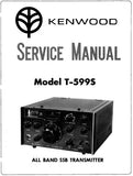 KENWOOD T-599S ALL BAND SSB TRANSMITTER SERVICE MANUAL INC PCBS SCHEM DIAGS AND PARTS LIST 38 PAGES ENG