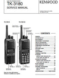 KENWOOD TK-3180 UHF FM TRANSCEIVER SERVICE MANUAL INC BLK DIAG PCBS SCHEM DIAG AND PARTS LIST 70 PAGES ENG