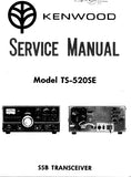 KENWOOD TS-520SE SSB TRANSCEIVER SERVICE MANUAL INC SCHEM DIAG AND PARTS LIST 11 PAGES ENG