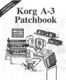 KORG A3 PERFORMANCE SIGNAL PROCESSOR PATCHBOOK 34 PAGES ENG