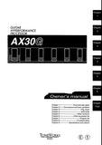 KORG AX30G GUITAR HYPERFORMANCE PROCESSOR OWNER'S MANUAL INC CONN DIAG AND TRSHOOTGUIDE 36 PAGES ENG