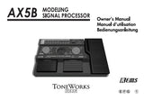 KORG AX5B MODELLING SIGNAL PROCESSOR OWNER'S MANUAL INC CONN DIAGS AND TRSHOOTGUIDE 43 PAGES ENG FRANC DEUT