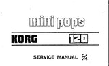 KORG SR-120 MINI POPS SERVICE MANUAL INC SCHEM DIAGS AND PCB 6 PAGES ENG