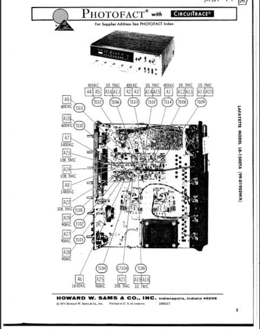 LAFAYETTE LR-1500TA AM FM SOLID STATE STEREO RECEIVER SERVICE MANUAL INC PCBS SCHEM DIAGS AND PARTS LIST 34 PAGES ENG