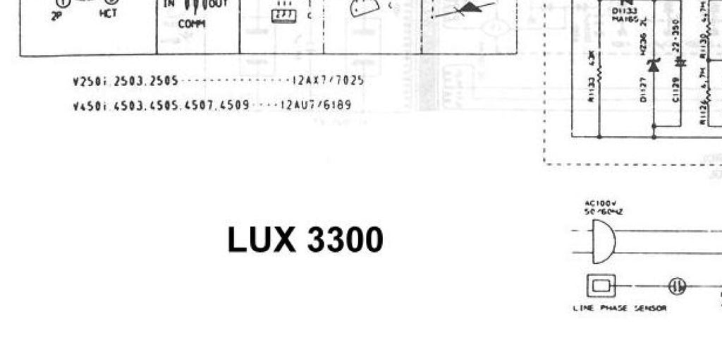 LUXMAN 3300 STEREO PREAMP SCHEMATIC DIAGRAM 1 PAGE ENG