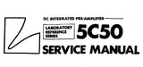 LUXMAN 5C50 DC INTEGRATED SOLID STATE STEREO PREAMP SERVICE MANUAL INC SCHEM DIAG PCBS AND PARTS LIST 16 PAGES ENG