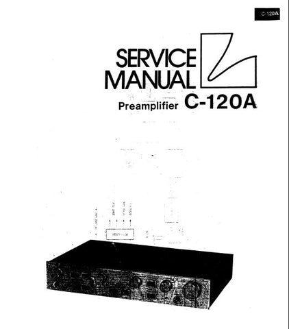 LUXMAN C-120A STEREO PREAMP SERVICE MANUAL INC BLK DIAG SCHEM DIAG PCBS AND PARTS LIST 16 PAGES ENG