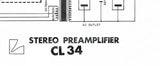 LUXMAN CL-34 STEREO PREAMP SCHEMATIC DIAGRAM 1 PAGE ENG
