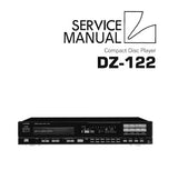 LUXMAN DZ-122 CD PLAYER SERVICE MANUAL INC BLK DIAGS SCHEMS PCBS AND PARTS LIST 44 PAGES ENG