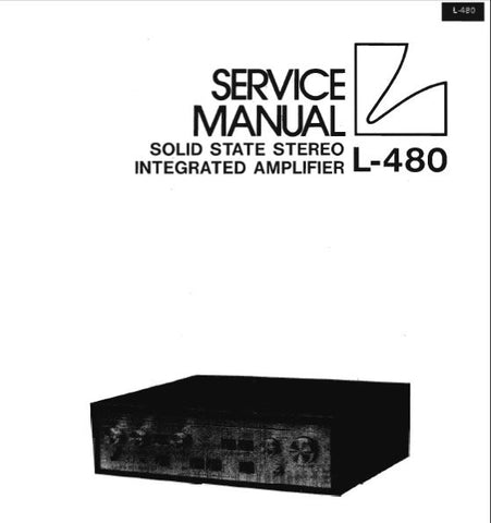 LUXMAN L-480 SOLID STATE STEREO INTEGRATED AMP SERVICE MANUAL INC BLK DIAG SCHEM DIAG PCBS AND PARTS LIST 26 PAGES ENG