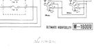 LUXMAN M-1600U STEREO POWER AMP SCHEMATIC DIAGRAM 2 PAGES ENG