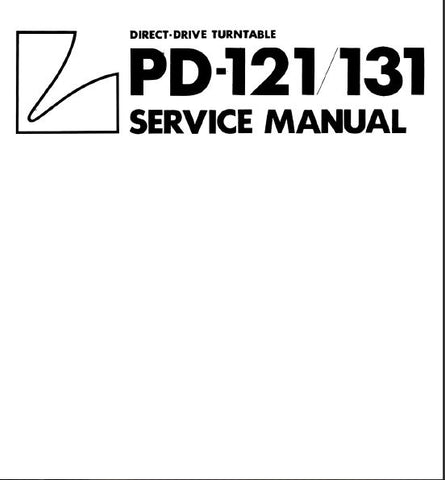 LUXMAN PD-121 PD-131 DIRECT DRIVE TURNTABLE SERVICE MANUAL INC BLK DIAG AND SCHEMS 5 PAGES ENG
