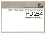 LUXMAN PD-264 AUTO LIFT UP DIRECT DRIVE PLAYER SYSTEM TURNTABLE OWNER'S MANUAL 8 PAGES ENG