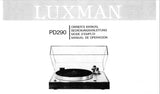 LUXMAN PD-290 DIRECT DRIVE SEMI AUTOMATIC QUARTZ LOCKED TURNTABLE OWNER'S MANUAL INC 13 PAGES ENG DEUT FRANC ESP