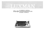 LUXMAN PX-101 FULLY AUTOMATIC TANGENTIAL TRACKING TURNTABLE OWNER'S MANUAL 17 PAGES ENG DEUT FRANC