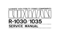 LUXMAN R-1030 R-1035 SOLID STATE AM FM STEREO RECEIVER SERVICE MANUAL INC SCHEMS PCBS AND PARTS LIST 18 PAGES ENG