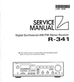 LUXMAN R-341 DIGITAL SYNTHESIZED AM FM STEREO RECEIVER SERVICE MANUAL INC BLK DIAGS SCHEMS PCBS AND PARTS LIST 56 PAGES ENG