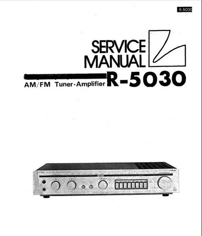 LUXMAN R-5030 AM FM STEREO TUNER AMP SERVICE MANUAL INC SCHEMS PCBS AND PARTS LIST 22 PAGES ENG