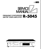 LUXMAN R-5045 FREQUENCY SYNTHESIZED AM FM STEREO TUNER AMP SERVICE MANUAL INC BLK DIAGS SCHEMS PCBS AND PARTS LIST 23 PAGES ENG
